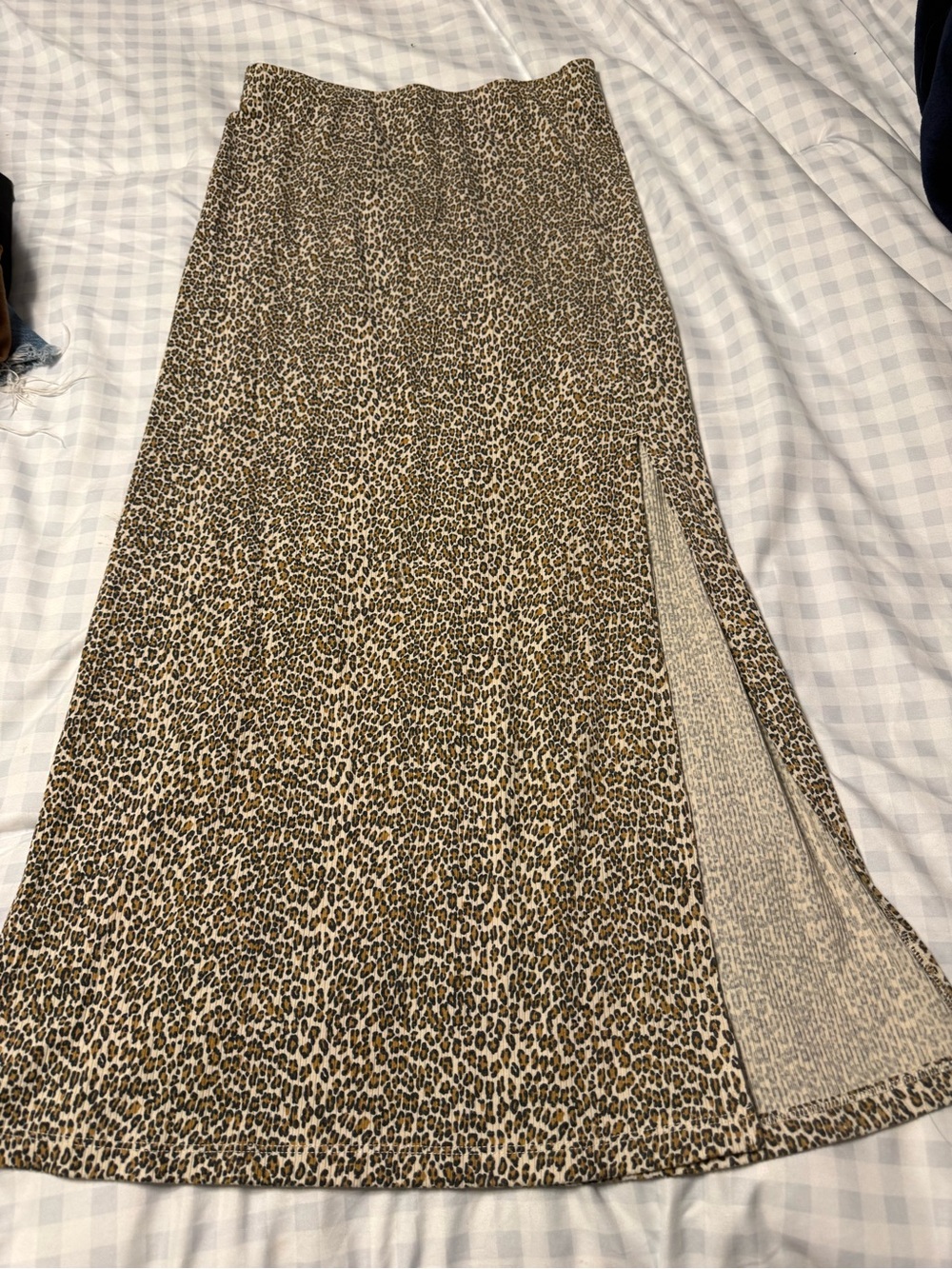 Cheetah print maxi skirt
